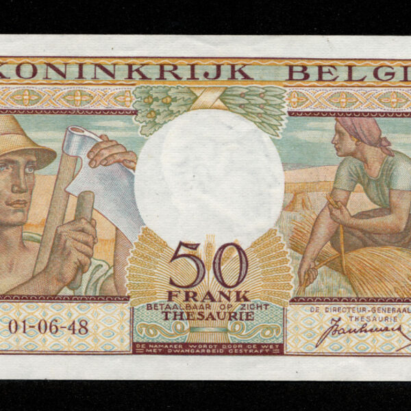 BELGIUM Belgique 50 Francs 1948 - EF / ççt