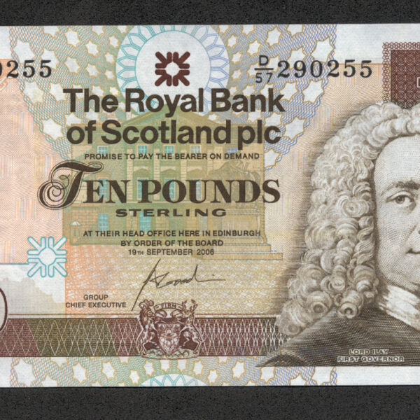 Iskoçya SCOTLAND 10 POUNDS 2006 Pic#353b BANK OF SCOTLAND UNC Banknot UNC çil