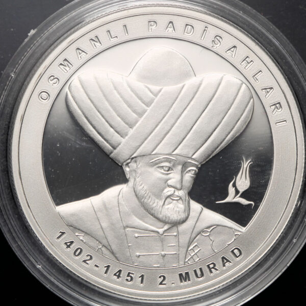 Darhane Osmanlı padişahları 2.Murad (ikinci Murat) no. 6 hatıra parası gümüş *sertifikasız