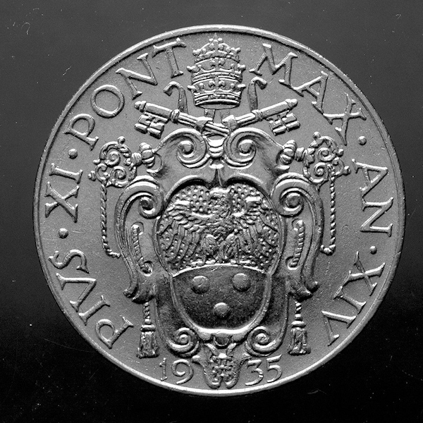 VATICAN Vatikan 2 Lire 1935