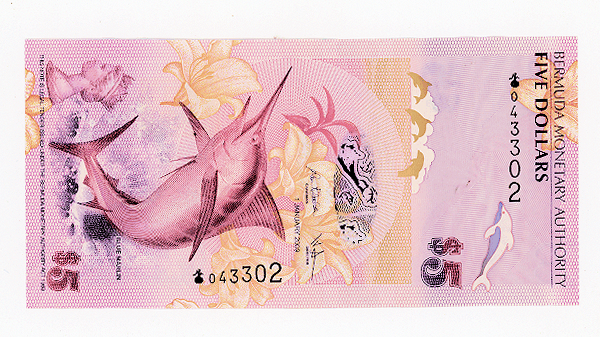 BERMUDA 2009 YILI 5 DOLAR ÇİL -UNC *SATILDI - OUT OF STOCK