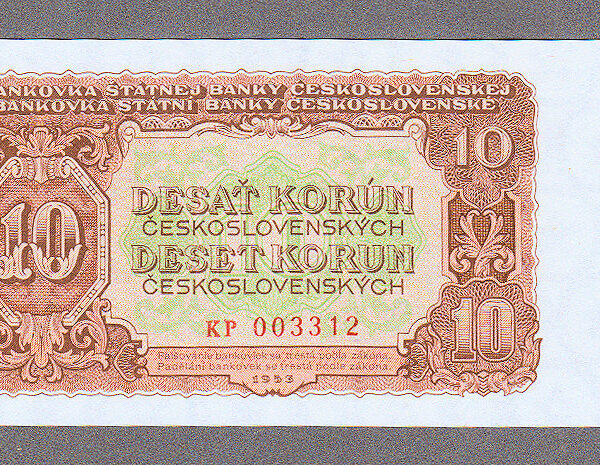 Çekoslavakya CZECHOSLOVAKIA 10 Korun 1953 - UNC