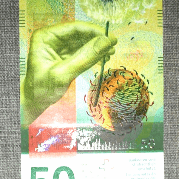 Switzerland 50 Frank Isviçre çil banknot *SATILDI - OUT OF STOCK