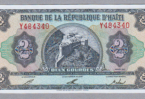HAITI 2 Gourdes 1992 - UNC çil banknot