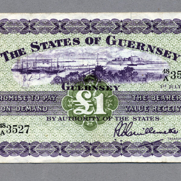 GUERNSEY 1 Pound 1.7.1966 VF