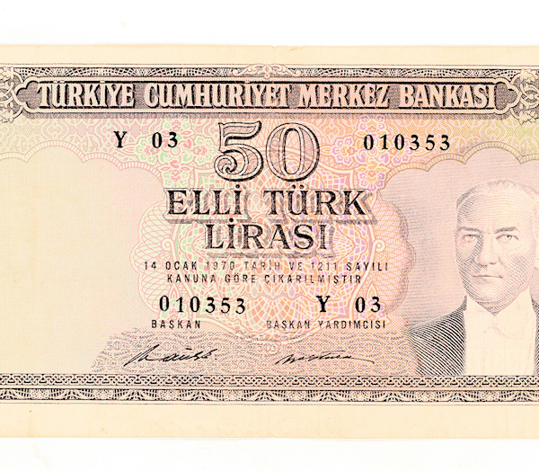 5. Emisyon 50 Lira 1971 *ND (1979) 7.tertip Y harfi (Nadir) Pick#187Aa - EF+ *ççt+