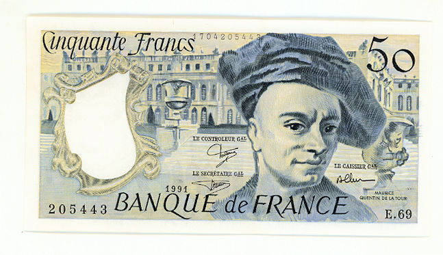 FRANSA FRANCE 50 Francs 1991 çil banknot - UNC