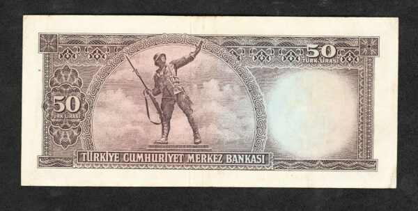 5. Emisyon 50 Lira 1964 *ND (1976) 5th Emis. 7.ter. aUNC