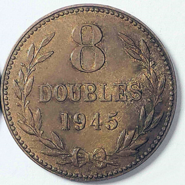 GUERNESEY 1945 YILI 8 DOUBLES (Great Britain) SATILDI - OUT OF STOCK