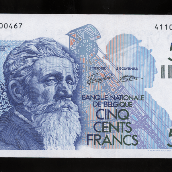 BELGIUM Belgique 500 Francs ND (1982-98) Pick # 143a EF - ççt