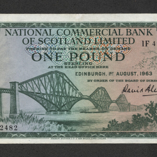Iskoçya SCOTLAND 1 POUND 1963 aUNC/çilalti