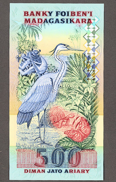 MADAGASCAR 500 Ariary 1002-98 UNC