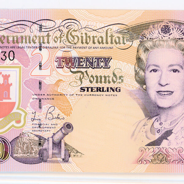 GIBRALTAR Cebelitarik 20 Pounds 2004 Pick#31 - UNC *çil banknot