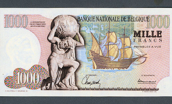 BELGIUM Belgique 1000 Francs 1967 - aUNC