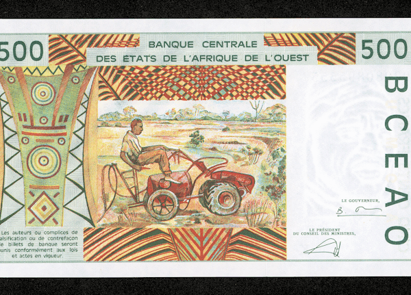 Banque Centrale der Etats de L`AFRIQUE DE L`OUEST 500 Francs UNC çil banknot SATILDI - OUT OF STOCK SATILDI