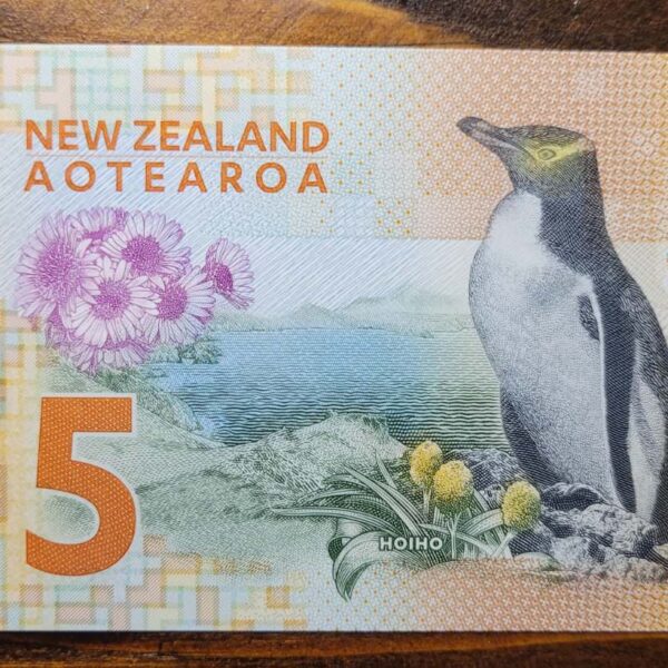 NEW ZEALAND YENİ ZELENDA 2015 YILI POLYMER 5 DOLARS / ÇİL KONDİSYON BANKNOT