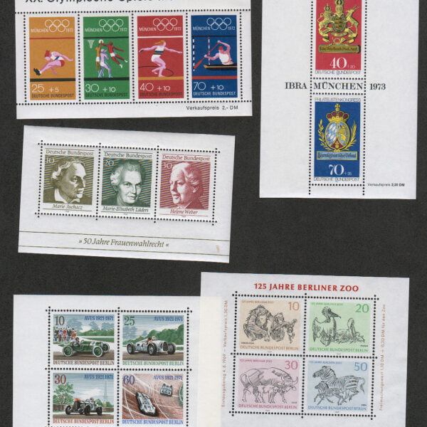 ALMANYA Deutschland 5 Block Mint **MNH