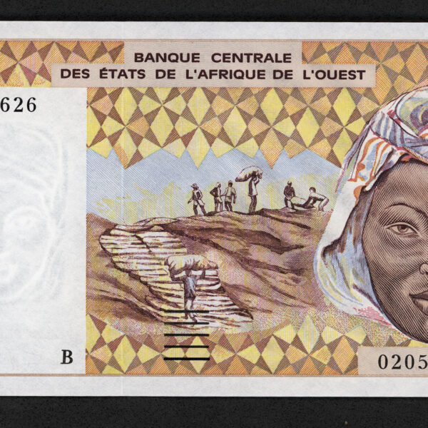 West African States, K Senegal, 1000 Francs 2002, UNC, çil banknot
