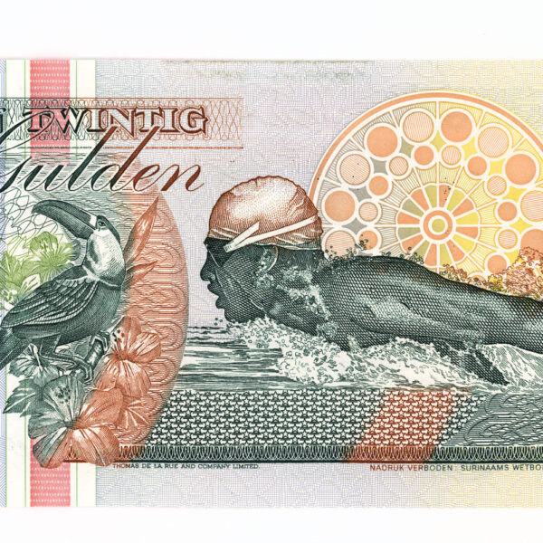 SURINAM 25 Gulden 1998 UNC çil banknot