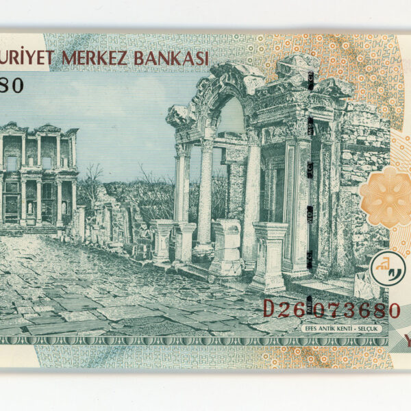 8. Emis. 1. Tertip 20 YTL 2005-2010 çil banknot koleksiyon