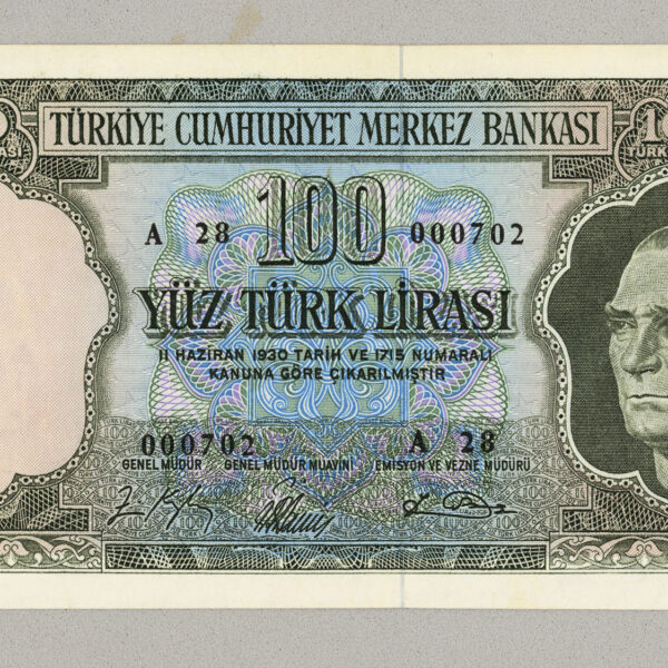 5. Emisyon 100 LIRA 1964 *ND (1976) ççt