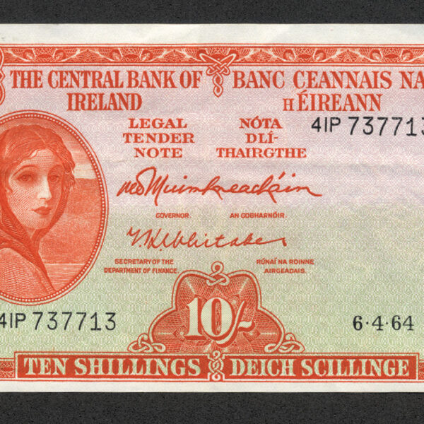 IRLAND Ireland 10/- Shillings 1964 EF
