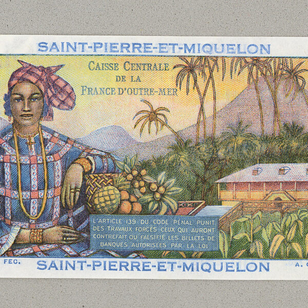 SAINT-PIERRE-ET-MIQUELON 5 Francs 1950-1960 Pick # 22- UNC