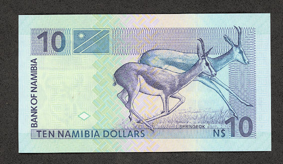 Namibia 10 Dollars 2002, UNC, P-5 UNC