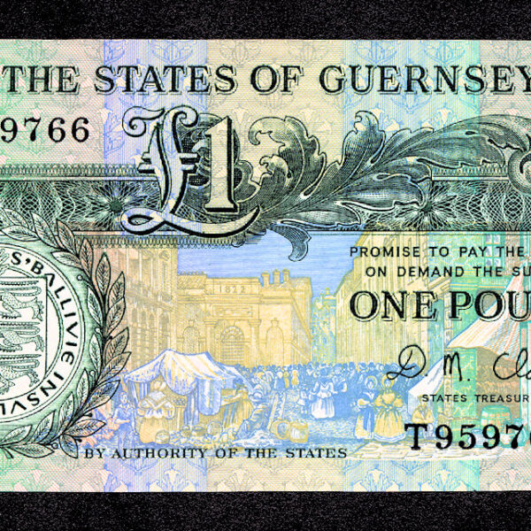 GUERNSEY 1 Pounds Pick * 49 UNC *çil