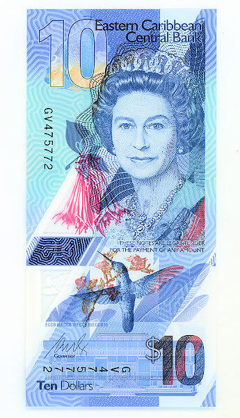 EASTERN CARRIBBEAN 0 Dollars 2019 Pick#56 UNC *Kraliçe polymer çil BANKNOT