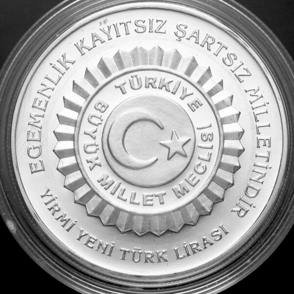 Mıllı egemenlık yılı 2005 hatıra parası sertifikalı *Gümüş