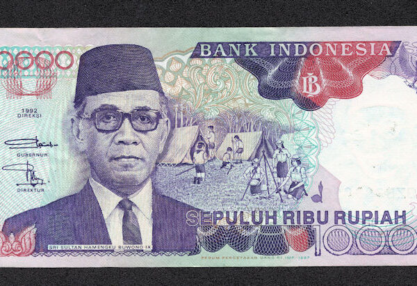 INDONESIA 10 000 Rupiah 1992 UNC - çil banknot