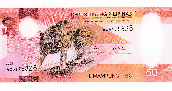 Filipinler PHILIPPINES 50 Piso 2025 UNC