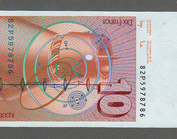 SWITZERLAND 10 Frank 1982 UNC - çim banknot Isviçre