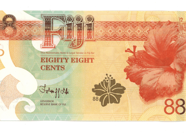 Fiji 88 Cents ND 2022 God of Wealth Commemorative P 123 UNC