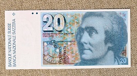SWITZERLAND SCHWEIZ SUISSE 20 Francs 1990 - UNC
