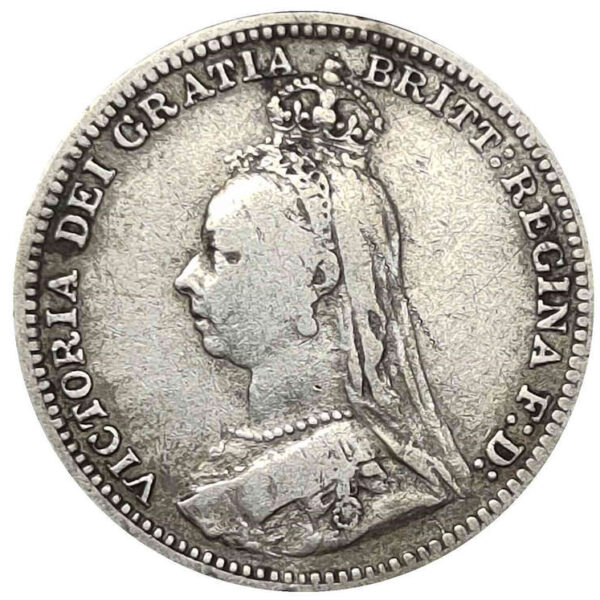 İNGİLTERE 1890 YILI 3 PENCE GÜMÜŞ ÇÇT