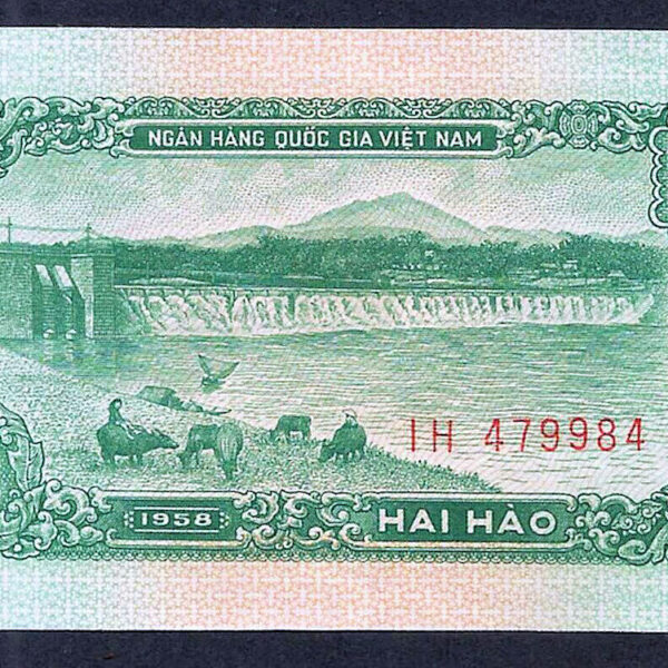 Vietnam 2 Hao 1958, UNC, P-69