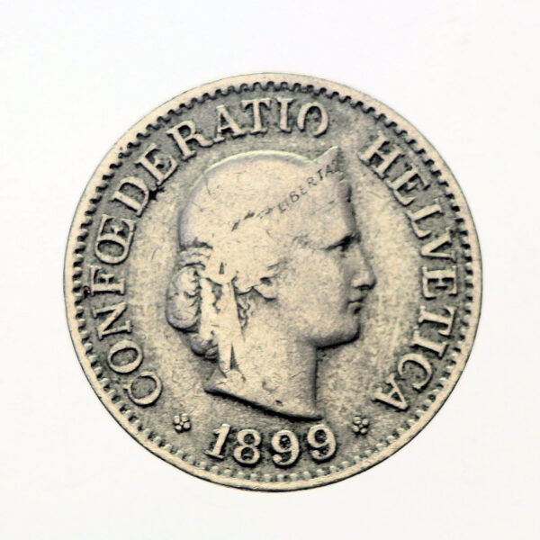 Isviçre SWITZERLAND Schweiz 10 Rappen 1899