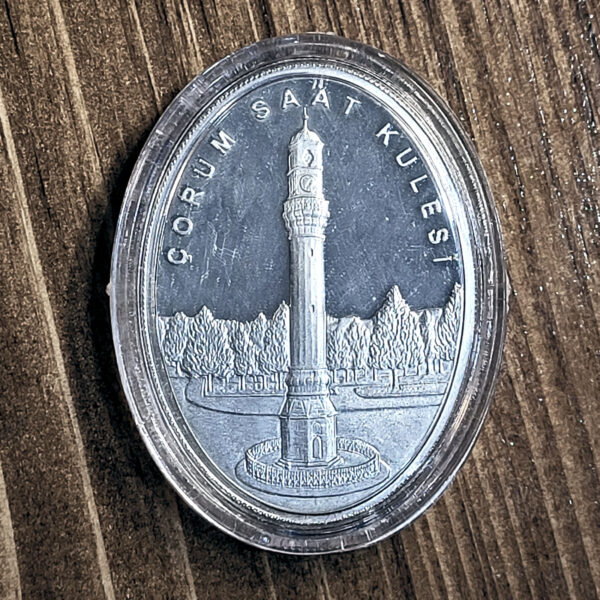 Saat Kulesi çorum Clock Tower Silver 10 Lira 2018 *çil (Sertifikalı)