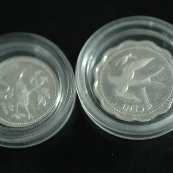 BELIZE 2 Coins 1 & 10 Cents 1975 *SATILDI - OUT OF STOCK