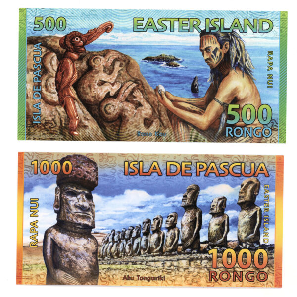 EASTERN ISLAND 2 adet çil banknot *SATILDI - OUT OF STOCK