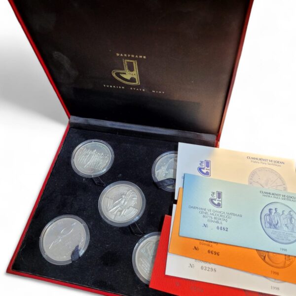 Cumhuriyet, Lozan, ATATÜRK 1998 - 5 li tam Set sertifikali
