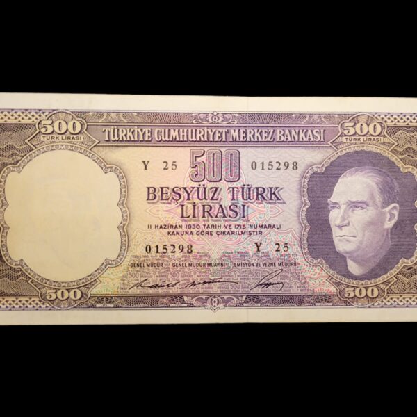 5. Emisyon 500 Lira 1968-1976 Pick#183 *EF - 4. Div. *ççt