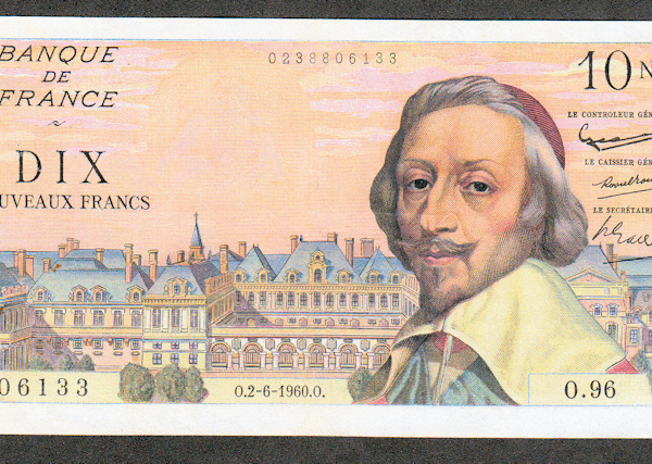 FRANCE Fransa 10 Nouveaux Francs 1960 EF *ççt