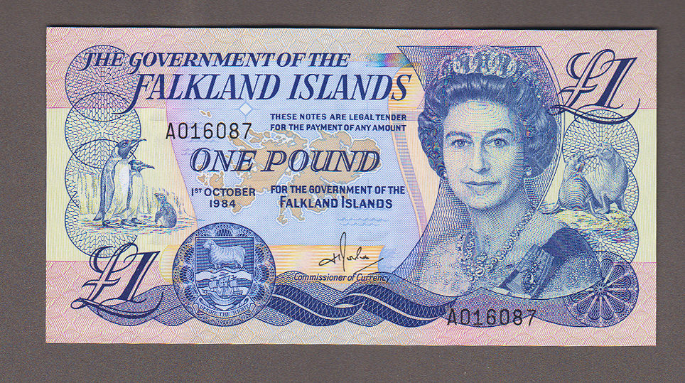 FALKLAND 1 Pound 1984 Pick # 13 UNC çil