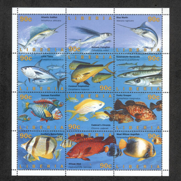 LIBERIA BALIKLAR Serisi BLOCK Mint **MNH SATILDI - OUT OF STOCK SATILDI - OUT OF STOCK SATILDI - OUT OF STOCK