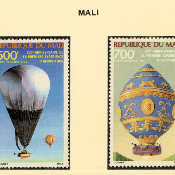 Mali Balon temalı Aviatik **MNH SATILDI - OUT OF STOCK SATILDI - OUT OF STOCK SATILDI - OUT OF STOCK