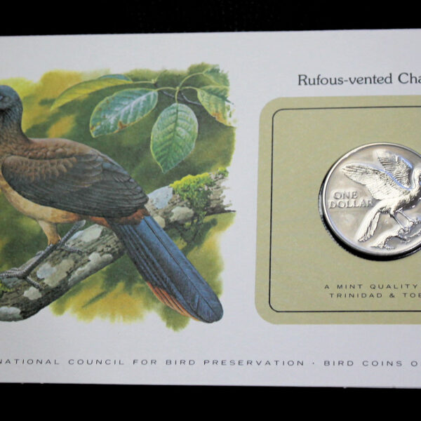 Bird coins of the World Dünya kuşları serisinden TRINIDAD & TOBAGO 1 Dollar 1980 *Bakır-Nikel