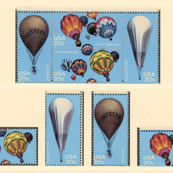 U.S.A. Balon temalı Aviatik **MNH